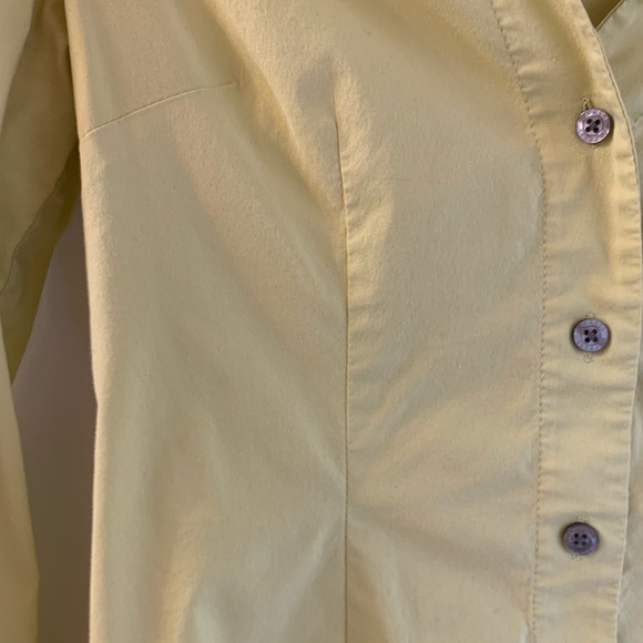 Express Design Studio Lime Green Button-Down Shirt - Picture 6 of 12